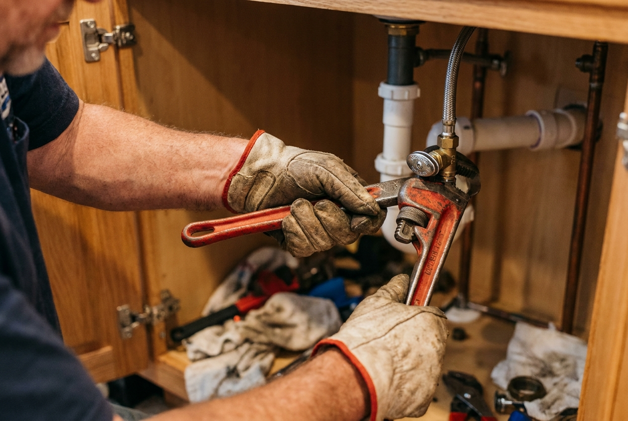 Plumbing work by Zilla's Maintenance in Acadiana